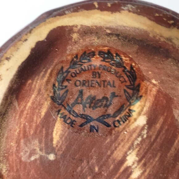 Oriental Accent Inc Pottery Rooster Teapot Vase Hand Painted Decorative Use Only - Picture 8 of 9